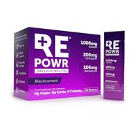 REPOWR Blackcurrant 30's - Clean Electrolytes Sachets Made with Natural Desert Salt | 1000mg Sodium. 200mg Potassium. 100mg Magnesium | Sugar Free. No Calories | Vegan, Keto and Fasting Friendly