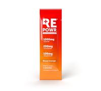 REPOWR Blood Orange 30's - Clean Electrolytes Sachets Made with Natural Desert Salt | 1000mg Sodium. 200mg Potassium. 100mg Magnesium | Sugar Free. No Calories | Vegan, Keto and Fasting Friendly