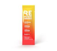 REPOWR Raspberry 30's - Clean Electrolytes Sachets Made with Natural Desert Salt | 1000mg Sodium. 200mg Potassium. 100mg Magnesium | Sugar Free. No Calories | Vegan, Keto and Fasting Friendly