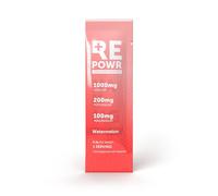 REPOWR Watermelon 30's - Clean Electrolytes Sachets Made with Natural Desert Salt | 1000mg Sodium. 200mg Potassium. 100mg Magnesium | Sugar Free. No Calories | Vegan, Keto and Fasting Friendly