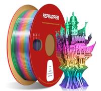 RepRapper Blue Rainbow PLA Filament, Shiny Multicolor Silk PLA 1.75 mm Filament (+-0.03 mm), Sparkle Fast Change Multi-color1 kg 3D Printer Filament for 3D Printer
