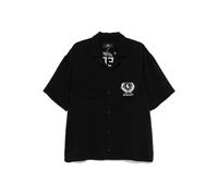 Represent logo-embroidered shirt - Black S
