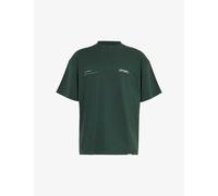 Represent Mens Forest Green Patron of the Club Brand-print Cotton-jersey T-shirt L