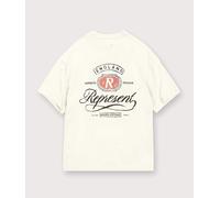 Represent Mens Grand Vintage Hand Drawn T-Shirt - Colour: 27 Aged White - Size: XL