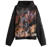 Represent Men's Iron Maiden Steed Hoodie Stained Black