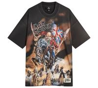 Represent Men's Iron Maiden Steed T-Shirt Stained Black