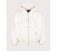 Represent Mens Oversized 2.0 Owners Zip Through Hoodie - Colour: 26 Chalk - Size: Medium