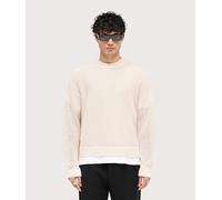 Represent Mens Oversized Fit Open Gauge Knit Jumper - Colour: 26 Off White - Size: Large