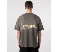 Represent Mens Oversized Fit Patron Of The Club T-Shirt - Colour: 16 Washed Olive - Size: Medium Medium