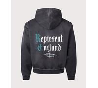 Represent Mens Oversized Fit Private Members Hoodie - Colour: 04 Stained Black - Size: Small