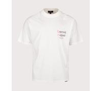 Represent Mens Oversized Fit Private Members T-Shirt - Colour: 72 Flat White - Size: Medium