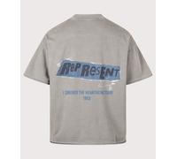Represent Mens Oversized Fit Ransom T-Shirt - Colour: 47 Oxidised Grey - Size: Large