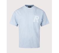 Represent Mens Oversized Fit Western Initial T-Shirt - Colour: 08 Mountain Bluebird - Size: Medium
