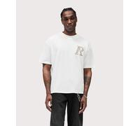 Represent Mens Oversized Fit Western Initial T-Shirt - Colour: 72 Flat White - Size: Medium
