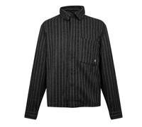 Represent Mens Pinstripe Relaxed Fit OvershirtS Black Stripe GT16357