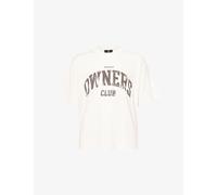 Represent Mens Represent Big Owners Club Crewneck Cotton T-Shirt Flat White L