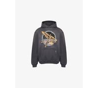 Represent Mens Represent Golden Tour Graphic-Print Cotton Hoody Sun Fade Grey XL
