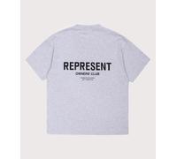 Represent Mens Represent Owners Club T-Shirt - Colour: 158 Ash Grey/Black - Size: Medium Medium