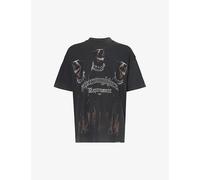 Represent Mens Represent Thoroughbred Graphic-Print Cotton-Jersey T-Shirt Vintage Black M
