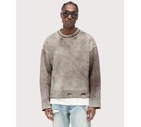 Represent Mens Reversible Fade Out Jumper - Colour: 17 Nero - Size: Medium Medium