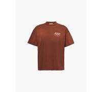 Represent Mens Rust X Duke + Dexter Brand-print Regular-fit Cotton-jersey T-shirt S