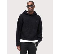 Represent Men's Textured Borg Hoodie Jet Black