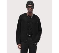 Represent Mens Textured Knit Cardigan - Colour: 01 Jet Black - Size: Small