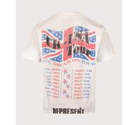 Represent Mens The American Dream On Tour T-Shirt - Colour: 30 Washed Ecru - Size: Medium