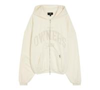 Represent Owners Printed Hooded Zip-through Cotton Sweatshirt - White - S