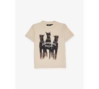 Represent Represent Thoroughbred Graphic-Print Cotton-Jersey T-Shirt 1-6 Years Vintage White 3-4 Years