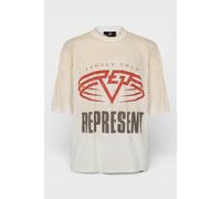 Represent Reversible Men's Rep Living Legacy Oversized T-Shirt Washed Ecru - M