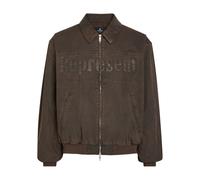 Represent Roscoe Logo-appliquéd Cotton-twill Bomber Jacket - Brown - XL