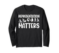 Representation Matters Support Disability Awareness Month Long Sleeve T-Shirt