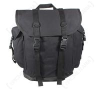 Reproduction 25 Litre German Army Mountain Backpack - Black CANVAS Bag