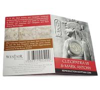 Reproduction Egyptian Cleopatra and Mark Antony Coin Pack - Busts Denarius (1 Coin)