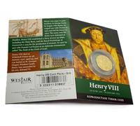 Reproduction Henry 8th VIII Golden Half Angel Tudor Coin Pack (1 Coin)