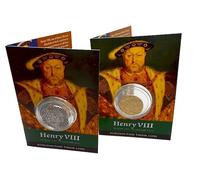 Reproduction Henry 8th VIII Tudor Half Angel and Groat Coin Pack (2 Coins)