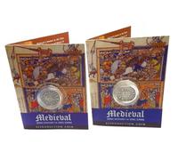Reproduction Medieval King Richard Denier and John Penny Coin Pack (2 Coins)