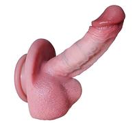 Reproduction Real Handmade Dildo, Realistic Dildo, G Spot Stimulator Adult Sex Toys with Suction Cup for Hands-Free Play(Big Bear)