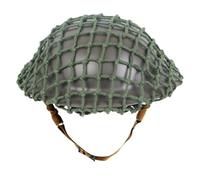 Reproduction WW2 British Army Helmet, Lightweight Cosplay Helmet | Highly accurate historical reproduction, adjustable fit, secure fastening, both wearing, display