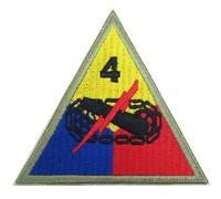 Reproduction WW2 US 4th. Armored Division Patch