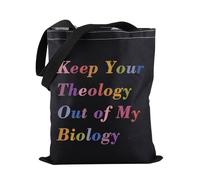 Reproductive Rights Tote Bag Keep Your Theology Out OF My Biology Tote Bag Women's Rights Gift (Keep Your Theology TOTE)