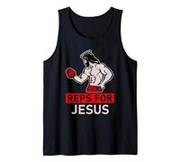 Reps For Jesus Powerlifting Weightlifting Gym Tank Top