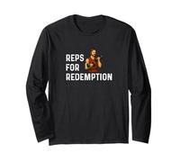 Reps for Redemption Church Jesus Weight Lifting Fitness Fit Long Sleeve T-Shirt