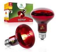 REPTI HOME Reptile Heat Lamp Bulb, Infrared Heat Lamp for Reptile 100W 2Pack, Basking Spot Red Heat Light for Lizards,Turtles,Chicks,Puppies