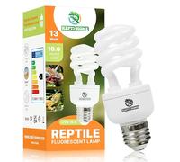 REPTI HOME Reptile UVB Light Bulb 13W, UVA UVB 10.0 Fluorescent Lamp Bulb, Vivarium UVB Light Reptile Kit for Tortoise,Lizard,Bearded Dragon