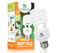 REPTI HOME Reptile UVB Light Bulb 26W, UVA UVB 10.0 Fluorescent Lamp Bulb, Vivarium UVB Light Reptile Kit for Tortoise,Lizard,Bearded Dragon