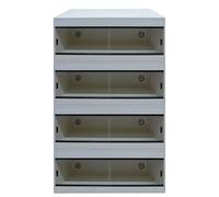 Repti-Life stack of 4-48x24x24 4ft Vivarium - Choose colour (Oak)