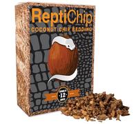 ReptiChip Reptile Bedding Loose Coconut Chip 12 Quart Coco Husk Substrate Mulch for Snake Habitat, Ball Python Terrarium, Turtle Tanks, Tortoise Enclosure