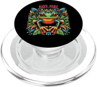 Reptil Frog Kiss Me Nature Vibrant Color PopSockets PopGrip for MagSafe